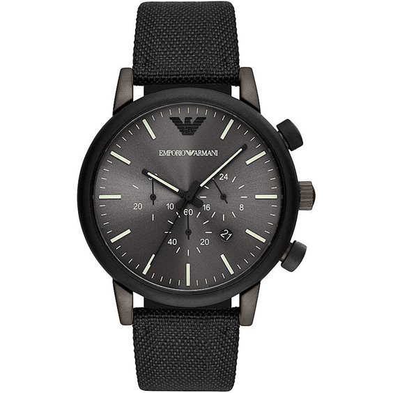 Armani orologio nero hotsell